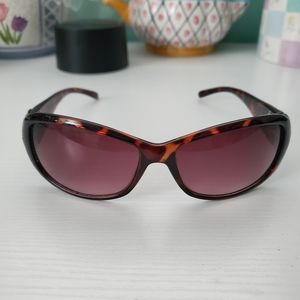 Tortoiseshell Print Gold Sunglasses